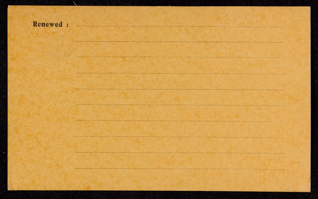 Thornton Wilder Blank card (large view)