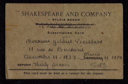 Gilbert Vieillard Blank card